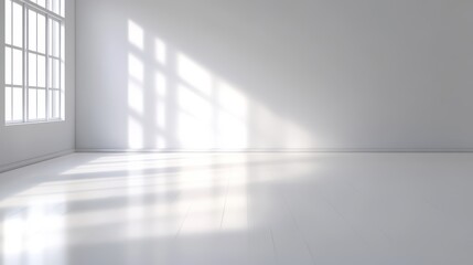 Simple white background with soft lighting, designed to create a large blank space for creative text overlays.