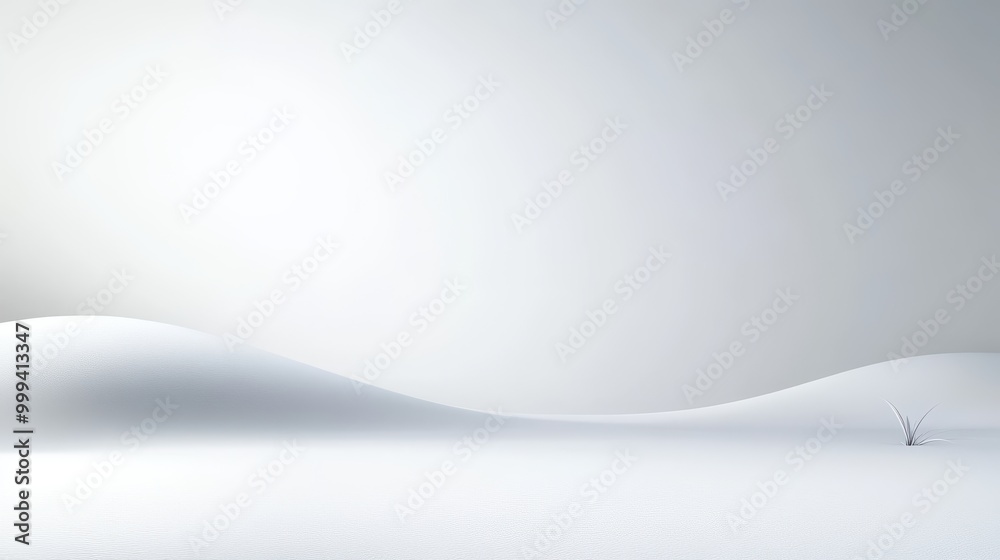 Poster smooth white minimalist background with a hint of texture, providing subtle depth to the image.