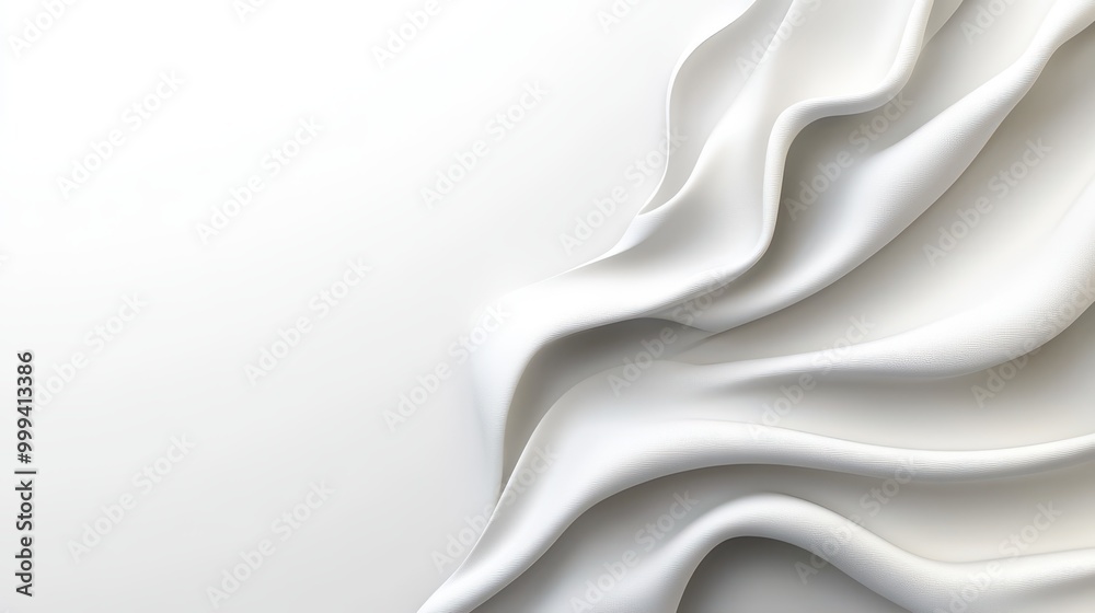 Poster smooth white minimalist background with a hint of texture, providing subtle depth to the image.