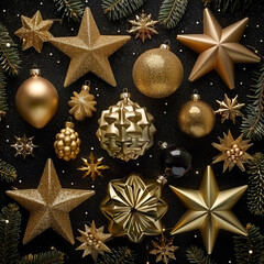 Chrismas decoration on isolated background