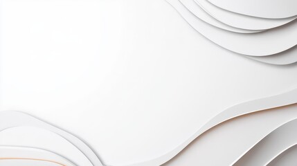 Obraz premium White background with a minimalist layout featuring delicate, faint lines for modern design projects.