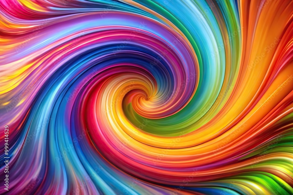 Wall mural abstract background with multicolored swirling patterns in a tilted angle