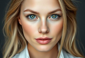 Captivating Portrait with Striking Eyes