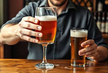 Refreshing Drinks at the Bar