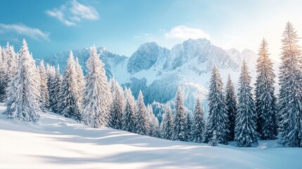 Naklejka premium Motivational quote over a snowy mountain scene, emphasizing perseverance and strength in the face of challenges.