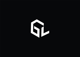 Naklejka premium GL letter logo design and initial modren logo