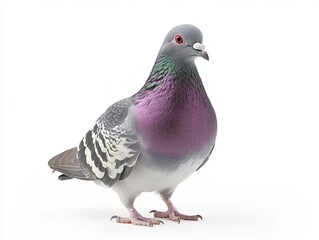 Pigeon isolated on white background