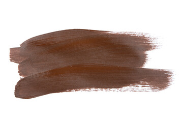colorful brush strokes oil paint isolated on white background, clipping path