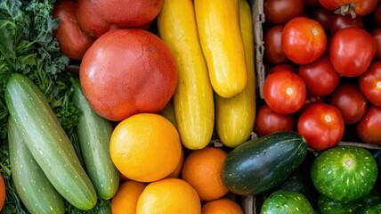 Sparse fruit and vegetables on display in a market, highlighting the effects of a food shortage   food scarcity, market scene