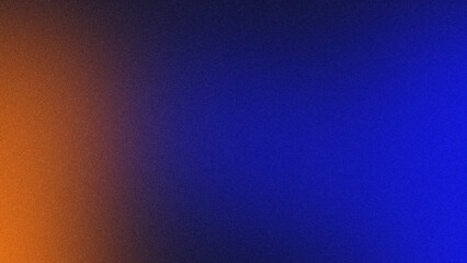 Vibrant and textured background with a grainy gradient blending orange and blue hues