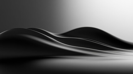 A smooth, monochrome abstract background with a shimmer and satin-silk texture creates an elegant and sophisticated design for branding materials.