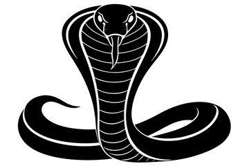 Cobra silhouette, snake silhouette vector