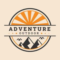 Modern Adventure Outdoor Logo Design