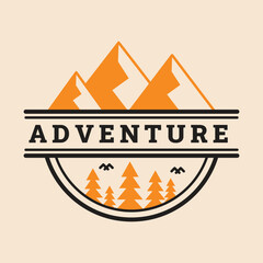 Modern Adventure Outdoor Logo Design