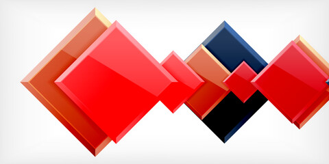 Colorful squares with reflections abstract background design. Vector Illustration For Wallpaper, Banner, Background, Card, Book Illustration, landing page