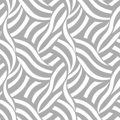 Seamless Pale Gray Zebra Stripe Pattern – Light Gray and White Vector Illustration