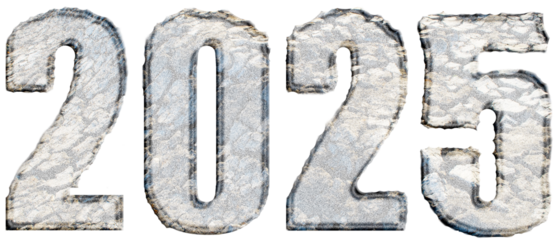 2025 simple design template on PNG file