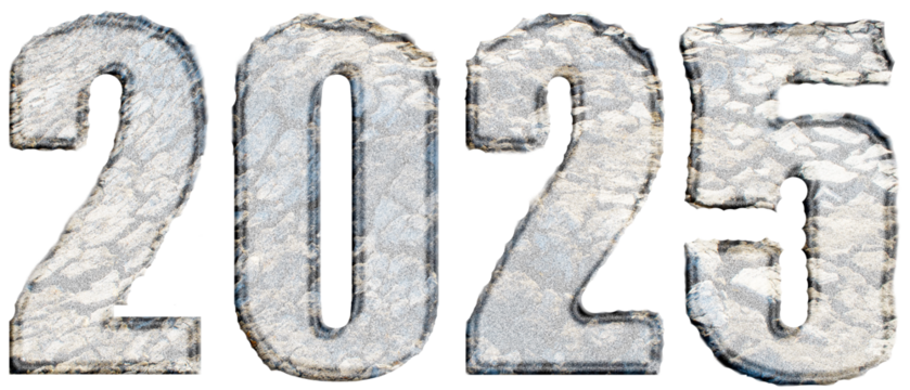 2025 simple design template on PNG file