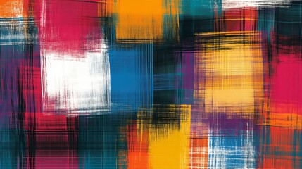 Abstract colorful brush strokes creating a vibrant artistic pattern