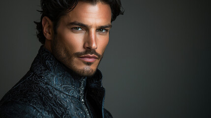Handsome Man in a Velvet Jacket