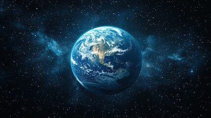 Fototapeta premium Planet earth globe in space background