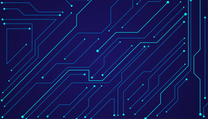 Vector illustration fantastic digital technology. Abstract digital tech bg. Electronics and computer technology concept.