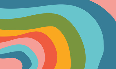 Obraz premium Seamless colorful wave summer abstract background