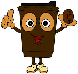 Coffee with coffee beans 