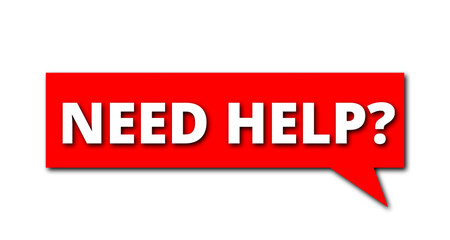Need help text with speech bubble on transparent background. 
