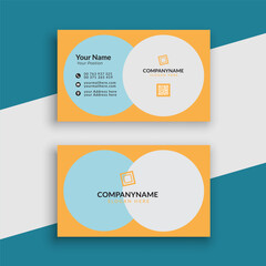 Modern and clean professional business card template.
