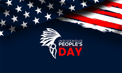 Indigenous People's Day , vektor background banner