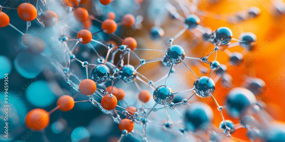 Poster a phase transition in a material, showing changes in molecular arrangement and energy states.