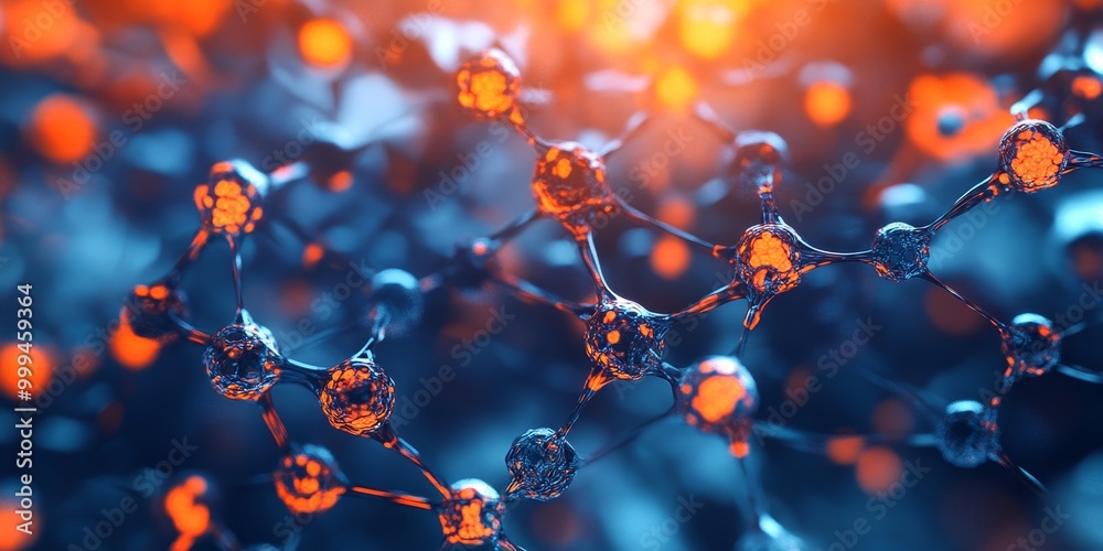 Poster a phase transition in a material, showing changes in molecular arrangement and energy states.
