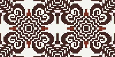Fabric Pattern Ikat Pattern Curtainsfolk Embroidery, Aztec Geometric Ornament Print. Design for Carpet, Wallpaper, Clothing, Wrapping, Fabric