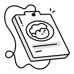 Obligation icon in drawing style

