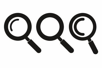 
Magnifying glass icon, magnifying symbol vector, glass, magnifier, search. vector illustration