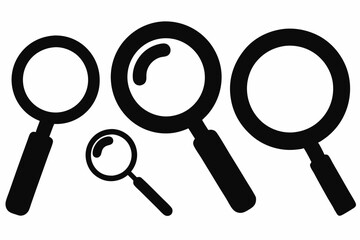 
Magnifying glass icon, magnifying symbol vector, glass, magnifier, search. vector illustration