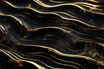 Black and Gold Background