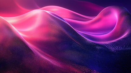 Vibrant Flowing Waves of Light and Color