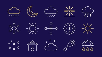 Weather icon set