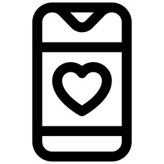 Liked post. Editable stroke vector icon.