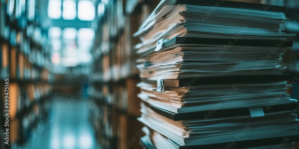 Poster a stack of research articles ready for peer review, reflecting the rigorous process of academic publ