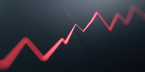 Naklejka premium Wall with red stripe