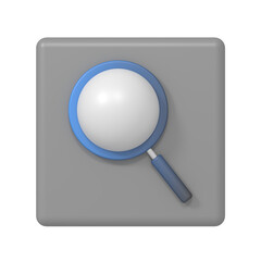 Magnifying glass sign