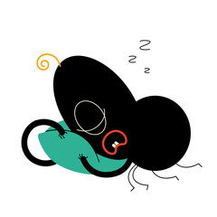 The character is sleeping so Come Back Later