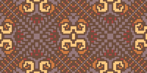 Obraz premium Stripes Background Modern Abstract Geometric Patternfolk Embroidery, Aztec Geometric Ornament Print. Design for Carpet, Wallpaper, Clothing, Wrapping, Fabric