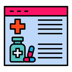 Obraz premium Medical website Icon