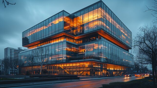 Contemporary Architecture Office Building Cityscape Personal Per 