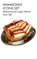 Mammomiji logo vector icon set 
