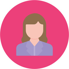 Adult Woman icon vector image. Can be used for Generation Gap.